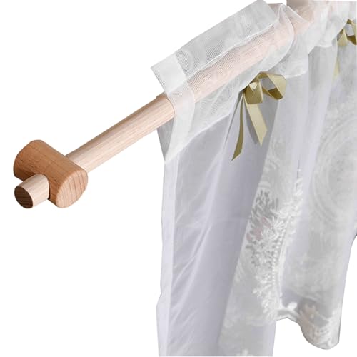 Barra de cortina de 15.8 a 51.9 pulgadas, sin taladro, opciones de taladro, perfecta para dormitorio, sala de estar, baño y uso al aire libre (150 cm)