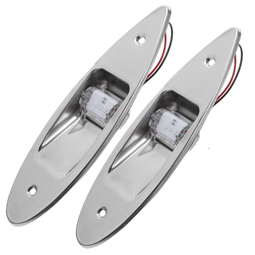 Feux de navigation LED bateau étanches pour kayak et petit yacht feu rouge vert de proue
