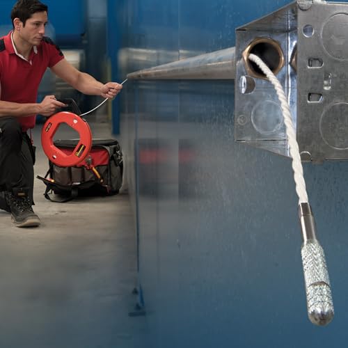 C.K Spira-Flex Super Flexibel 30m Kabelziehhilfe, 4mm Ø Kabeleinziehhilfe Elektrische, Elektroinstallation Einziehspirale, Elektriker Kabelzieher, Kabel Durchziehhilfe, Einziehhilfe, CK T5530