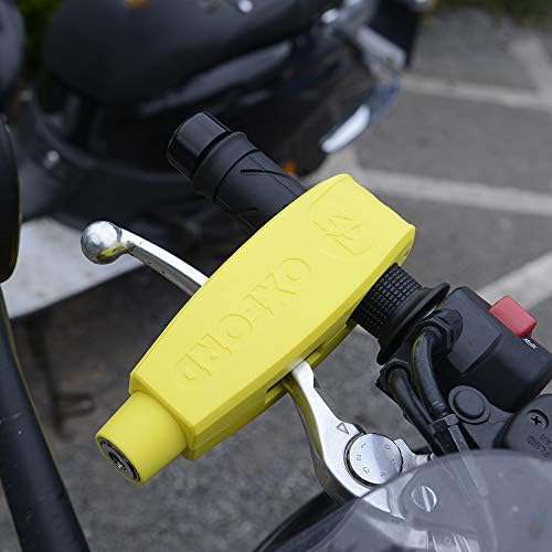 Oxford Products Oxford Motorcycle Scooter Lever Lock Yellow LK301