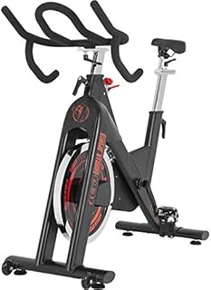 GORILLA SPORTS® Exercise Bike - Adjustable Resistance Levels, 18 kg Flywheel, Max. Load 150kg, 129 x 51 x 123.5 cm, Silent - Speed Bike, Fitness Bike Trainer, Stationary Bike, Indoor Cycling
