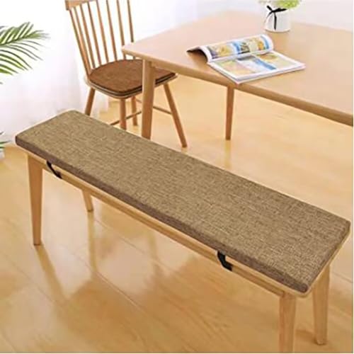 COITROZR Cojín de asiento de 3 cm de grosor, cojín para banco, cojín para silla, cómoda funda lavable para banco, cojín para banco de jardín al aire libre, cojín para banco para la escuela (60 x 35 cm