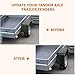 2 Pack Trailer Fenders Single Axle Fit 14