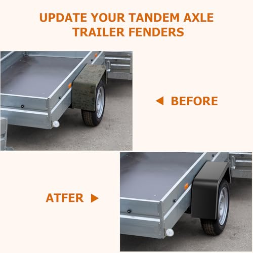 GarveeTech 2 Pack Trailer Fenders Single Axle Fit 14 in-16 in Boat Trailer Fenders Wheels,Heavy Duty 14 Gauge Steel Car Hauler Trailer,Cargo Trailer,Utility Trailer,Landscape Trailer by GarveeTech - Image 3