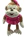 LOYFER Peluche para Bebe de 30cm (Rosa) monita de Peluche para niña