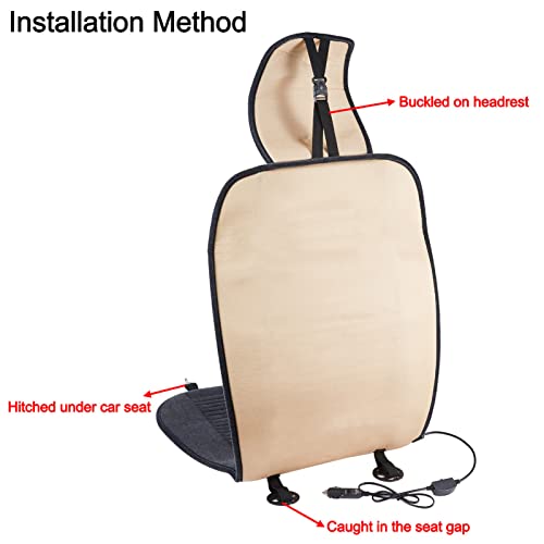 Big Hippo Car Seat Cushion, Winter Travel Deluxe Velour Front Seat Cover - Car Seat Protector Fit for 99% Cars Truck SUV - Thumbnail 6