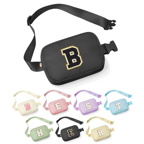 YOOLIFE Gifts for 3 4 5 6 7 8 9 Year Old Girls Kids Fanny Pack, Black B