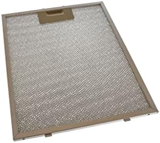 Yourspares Cooker Hood Metal Grease Filter (Silver, 320 x 260mm) Distance between front release points: 45mm - Distance either side of front release points: 100mm - Release point length: 7mm - Distanc