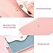 Tondiamo 2 Pack Birth Control Pill Case Sleeve Packet PU Leather Wallet Pill Holder 4.33 x 3 Inch Birth Control Pouch with Key Ring for Card Organizer(Pink, Blue)