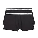  Calvin Klein Jungen 2Pk Trunk 401 Retroshorts, Pvhblack/Pvhblack, 14-16 Jahre