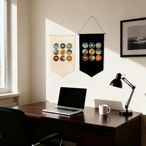Leislam Broschen Pin Organizer, Orden Aufbewahrung, Broschen Organizer, Sammeln Display, Filz Broschen Pin Display Holder, Emaille Pin Anzeige Halter, Schwarz, Anstecknadel Vitrine