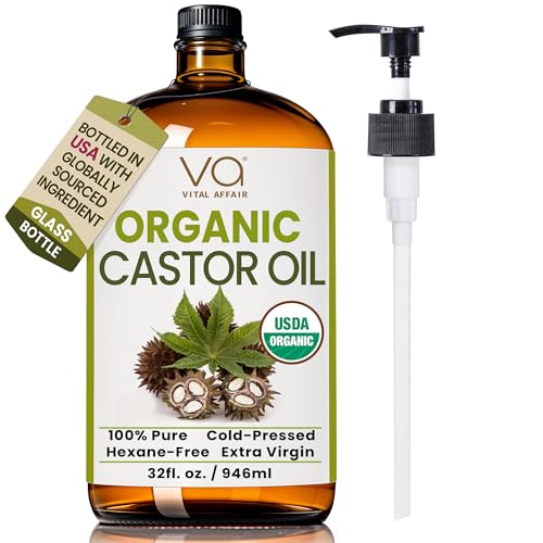 VITAL AFFAIR Pure Organic Castor Oil 32oz