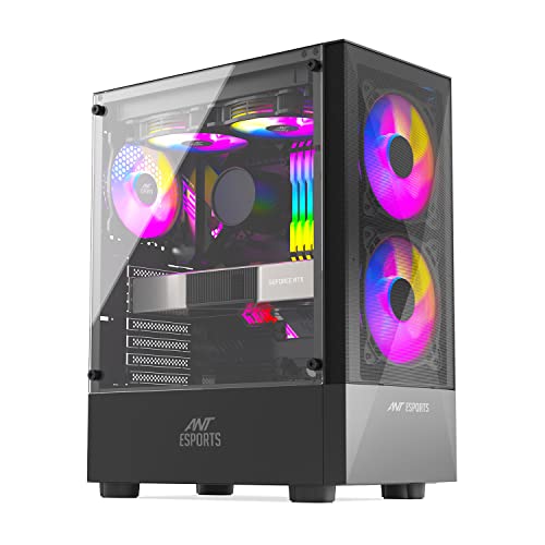 Ant Esports ICE-100 Mid-Tower Computer Case /Gaming Cabinet