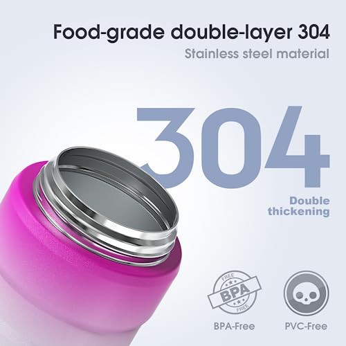 Bidakid Insulated Food Jar Set – 25.4oz & 17oz Stainless Steel Containers with Folding Spoon and Carrying Bags – Leak-Proof, Keeps Food Hot or Cold for up to 12 Hours – Ideal for Work, School, Travel by Bidakid - Image 4
