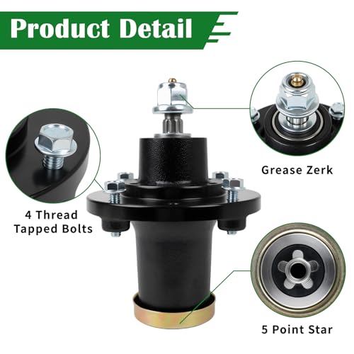 Bularie 539131898 Spindle Assembly for 48" Lawn Mower Deck, Compatible with Hus-qvarna Z248F MZ48 FD61 248F YT48DXLS, 1 Pack by Bularie - Used condition - Image 3