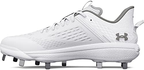 Under Armour Chuteira de beisebol masculina Yard Low Mt, Branco