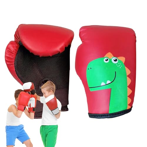 Guantes de boxeo juveniles: guantes de poliuretano suave, espuma que absorbe los golpes, diseño de correa ajustable, ajuste cómodo, equipo de entrenamiento y sparring utilizado durante clases de artes