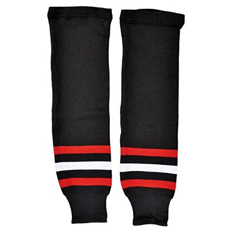 Sherwood Adult's NHL Socks Schwarz/Rot/Weiß Size:Senior Cover