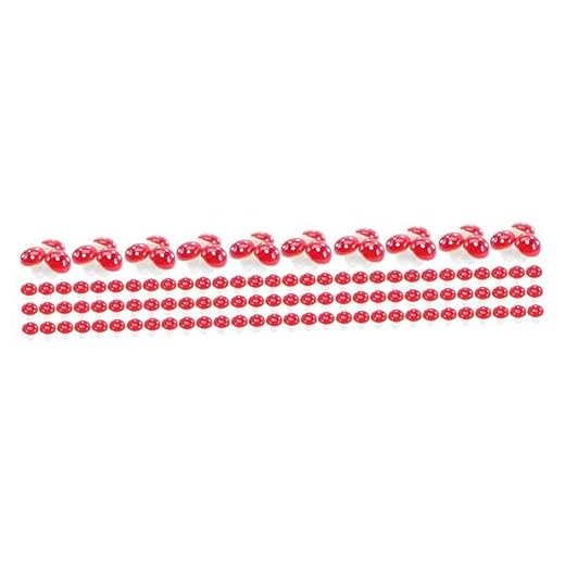 Abaodam 500 Piezas Simulado Adornos Comestibles para Pasteles Seta Venenosa Decoración Mini Figuritas De Setas Torta Chantilly Setas De Jardines De Hadas Musgo Miniatura Espuma