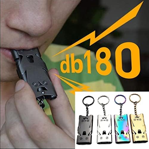 Gwizdek Ratunkowy, 4 Szt. Głośny, 180db, Potrójna Tuba, Wodoodporne Gwizdki EDC, Gwizdek Górski Na Kemping, Piesze Wycieczki, Trening Sędziowski Dla Psów, Gwizdek Survivalowy,5,7 X 2,7 Cm,outstand