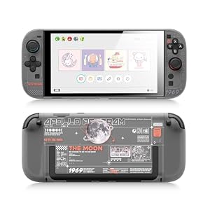 GeekShare Hard Case Compatible with Nintendo Switch 2 (2025), Anti-Scratch Dockable Protective Cover for Switch 2 with Detachable Joysticks, The Moon