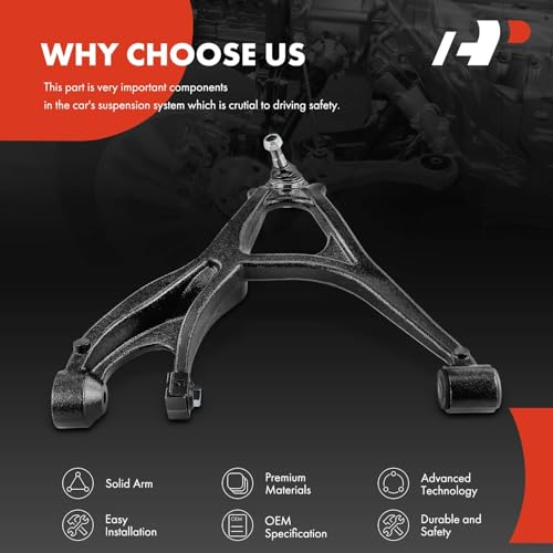 A-Premium Front Right Lower Control Arm, with Ball Joint & Bushing, Compatible with Hummer H3 2006-2010, H3T 2009-2010 by A-Premium - Used condition - Image 6