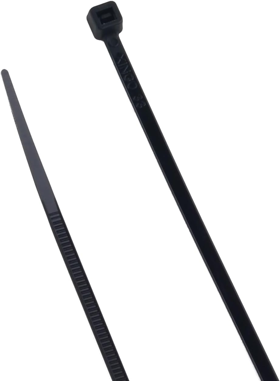 ZipTie.com 14-inch Black Multi-Purpose Zip Tie, 40-lb Tensile Strength, UL 21 Listed, 500-Pack