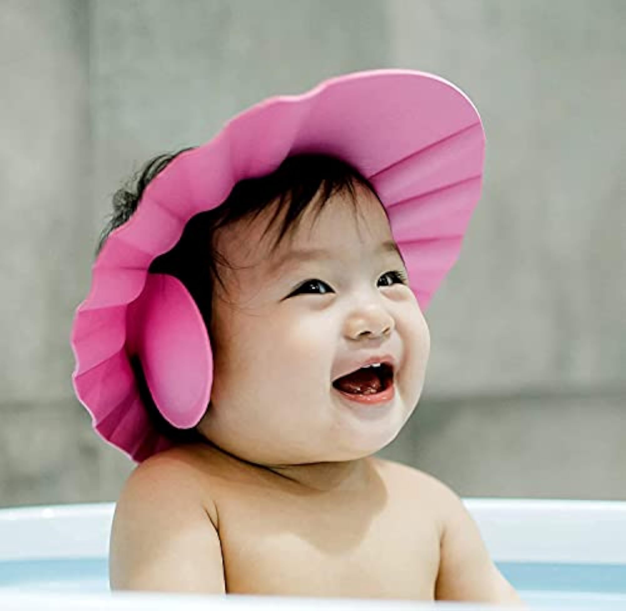 Baby Shower Cap, Adjustable Safe Soft Shower Cap for Kids