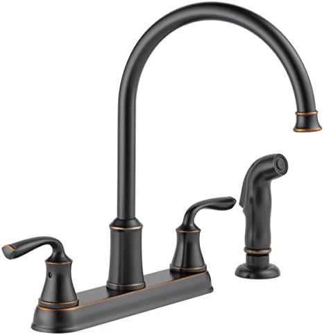 Delta 21902LF-SS Lewiston Two Handle Kitchen Faucet with ...