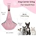 Pawaboo Hundetragetasche, Tragbare Haustier Hundetasche mit Verstellbare Schultergurt,Outdoor Reise Haustier Umhängetasche Transporttasche für Klein Hund Katze (Bis zu 12lbs), Helles Rosa