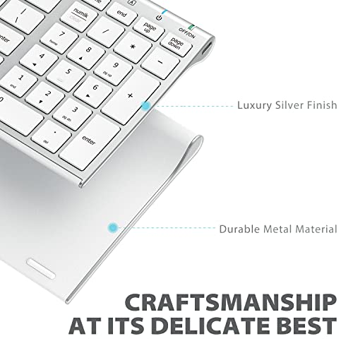 Iclever Gk03 Wireless Keyboard And Mouse Combo - 2.4G Portable Wireless Keyboard Mouse, Rechargeable Ergonomic Design Full Size Slim Thin Stable Connection Keyboard For Windows 7/8/10, Mac Os #TOP4