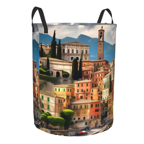 Panier à linge imprimé italien idéal pour ranger les couvertures de chambre - 3