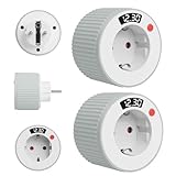 Haute performance et fiabilité : Cette minuterie de prise 3680W convient parfaitement aux appareils ménagers tels que les lampes, les machines à café, les radiateurs ou les aquariums et assure une mise hors tension automatique en toute sécurité