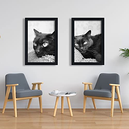 Vck Poster Frames 20X30 Black 3-Pack, Solid Wood Picture Frames For Wall Mounting Hanging Art And Puzzle Frame #TOP7