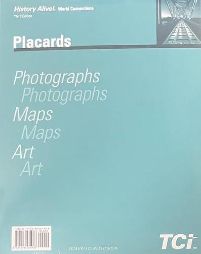 TCI Histrory Alive! World Connections, Third Edition, Placards, c. 2023, 9781934534908, 1934534900