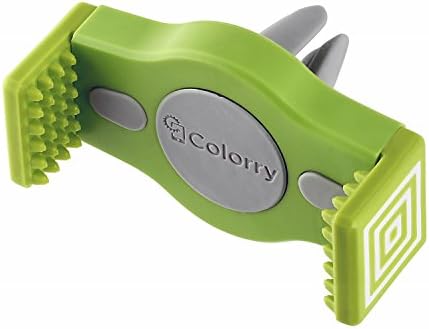 Car Mount - Colorry Universal Smartphone Air Vent Holder - Colorful Clip Accessory for iPhone 7 6 6S 5 5S 5C 4 4S Samsung Galaxy J1 S5 Mini Alpha Google Nexus 4 Motorola Moto G E X RAZR (Green)
