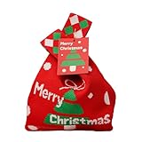 kandy chauny Multipurpose Holiday Accessory: Not just for candy, this versatile Christmas bag can also be used as a small basket, a decorative holder for holiday trinkets, or a special addition to your Christmas table setting. The handle makes it easy to transport or display.