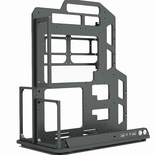 PC Test Bench Open Air Computer Frame Case Aluminum Frame Chassis Rack DIY Computer Motherboard Case Rack Support ITX/MATX/ATX Motherboard Models Portable ATX Chassis Bracket