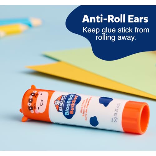 Elmer's Glue Sticks Variety Pack, Featuring BlooStick Buddies, Disappearing Purple, and Scented Glue Sticks, Assorted, 6 Grams, 30 Count - Arts & Crafts, Fun Classroom Supplies, #1 Teacher Brand