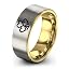 14 - Yellow Gold Grey Tungsten