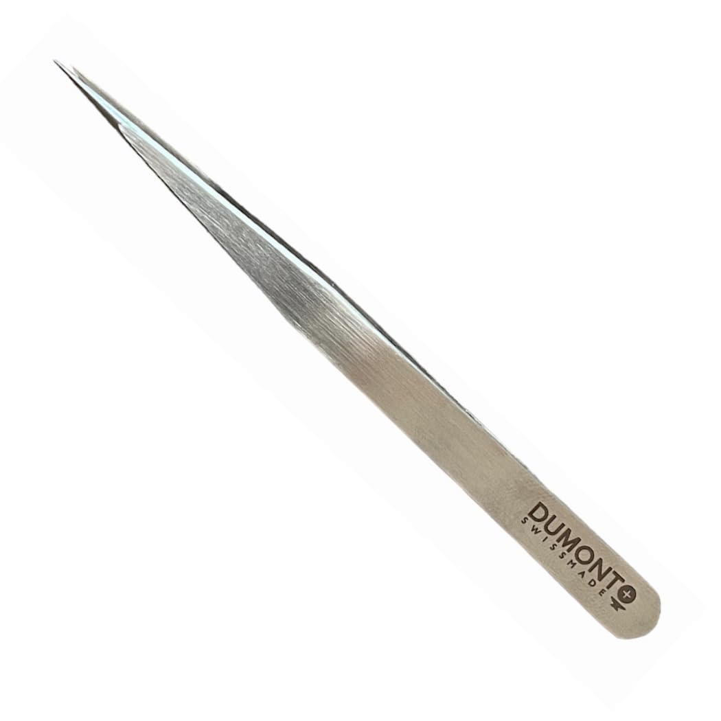 Dumont Dumonstar #3 100% antimagnetic tweezer 120 mm watchmaker hand tool, Grey