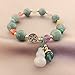 Feng Shui Handmade Chinese Wu Lou/Hu Lou Bracelet for Health and Protection (GREEN)