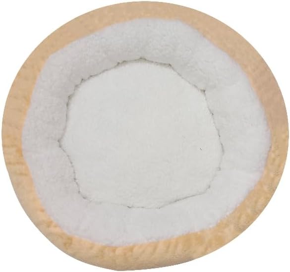 Caminha Pet Sherpa Pequena 50x50cm – Confortável Quente e Macia (Doce de leite)
