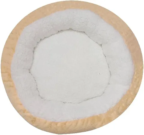 Caminha Pet Sherpa Pequena 50 x 50 cm, Confortável, Quente e Macia (Doce de Leite)