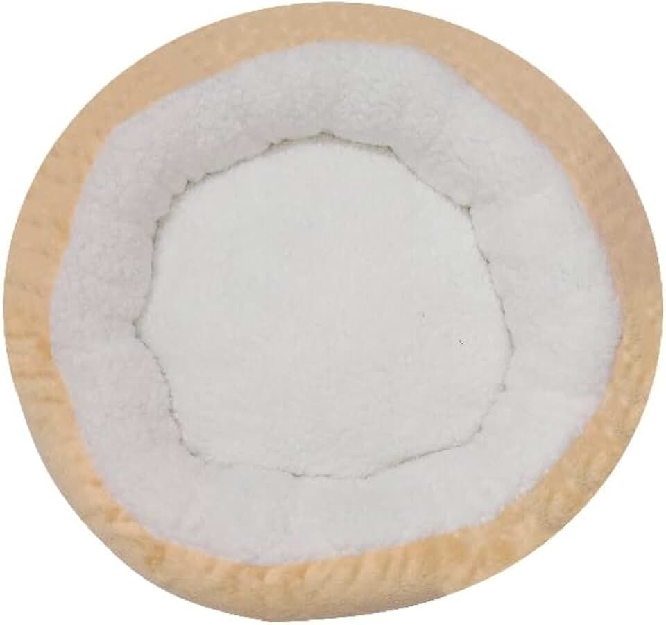 Caminha Pet Sherpa Pequena 50x50cm - Confortável Quente e Macia (Doce de leite)