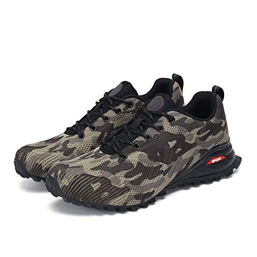 Dannto Men's Trail Running Shoes Tennis Athletic Hiking Sneakers Cross Training Walking Gym Sport Shoes Camo Size 10 #TOP7