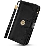 TEUEN Porte Feuilles pour Femme Grande Capacite, Porte Monnaie Femmes RFID Blocage avec Ch...