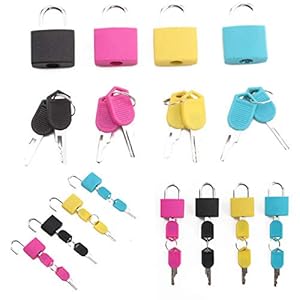 Royals Painted Multicolor Luggage Lock (Set of 4)