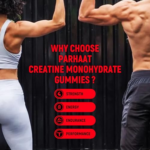 NSF Certified Creatine Gummy - Creatine Monohydrate Gummies 5g for Men & Women - Boost Focus,Strength, and Endurance, Vegan, Gluten-Free, Non-GMO, 2.5 Gram Creatine per Gummy (Strawberry 90 ct) — view 5