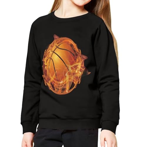 Sprowallo Kids Casual Cute Sweatshirt Long Sleeve Outwear Novelty Sweater for Girls Boys Crewneck Hoodie Age for 6-16 Years3